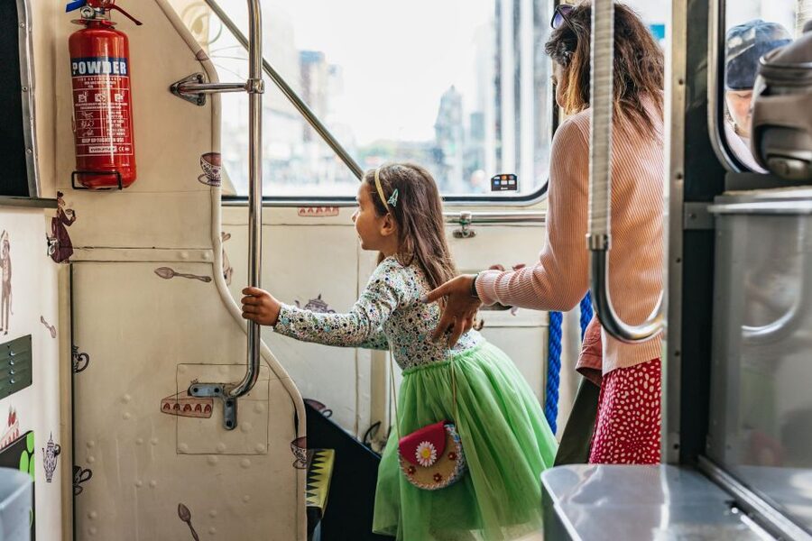 Dublin: Afternoon Tea Vintage Bus Tour - How the afternoon tea actually comes out on board