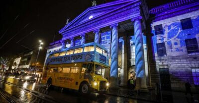 Christmas Lights Festive Bus Tour with Afternoon Tea