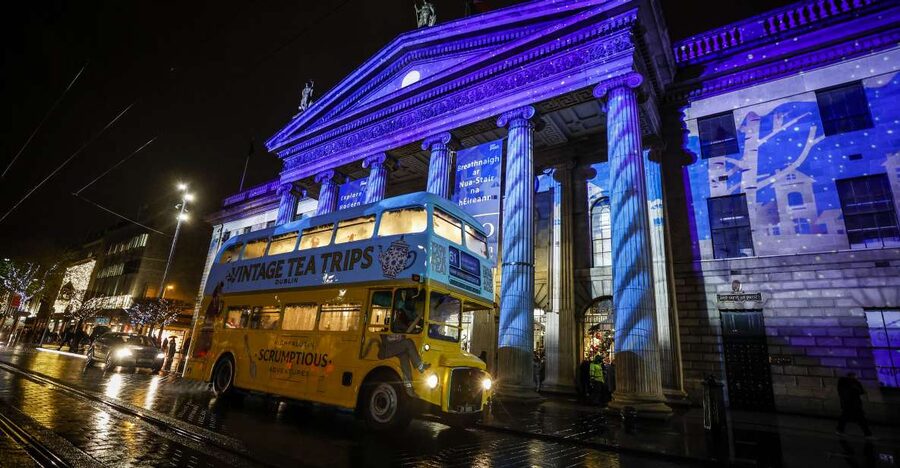 Dublin: Christmas Lights Festive Bus Tour with Afternoon Tea - The 1960s double-decker ride, and how to choose the best seats