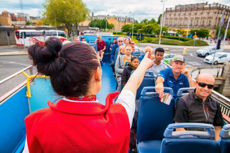 Dublin: City Sightseeing Hop-On Hop-Off Bus Tour - Guinness and whiskey route: the stops that turn the audio into a plan