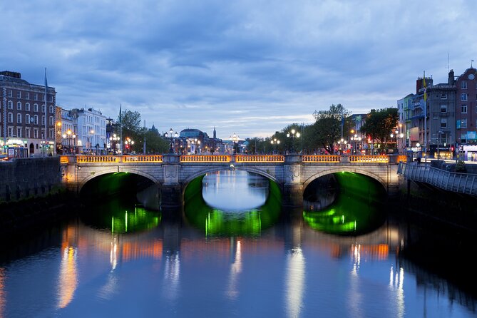 Dublin Live Guided Panoramic Open-Top Night Bus Tour - Jeanie Johnston and Samuel Beckett Bridge, Dublin’s stories plus modern silhouettes