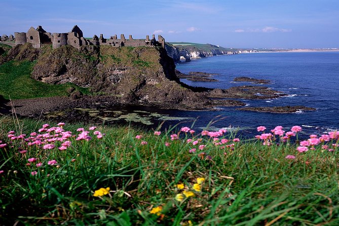 Dublin to Belfast Black Cab, Dunluce Castle and Giant's Causeway - Grand Antrim Coastal Drive, sea views and glens with weather on the menu