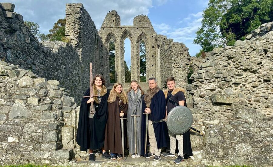 From Dublin: Game of Thrones Winterfell Locations Tour - Stark cloaks, swords, and banners: the photo moment that changes the whole tone