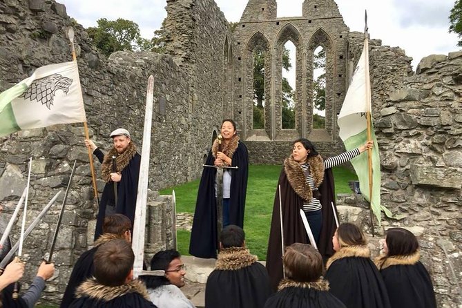 From Dublin: Game of Thrones Winterfell Locations Trek - Inch Abbey Photo Stop: Robb Stark’s King in the North Moment