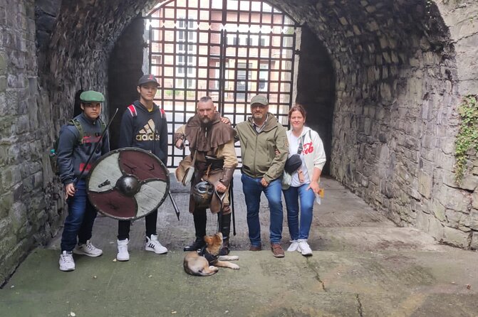 Walking Tour of Dublin’s Viking/Medieval Quarter with a Viking - The photo-and-prop moments (replica weapons, poses, and a mock fight)